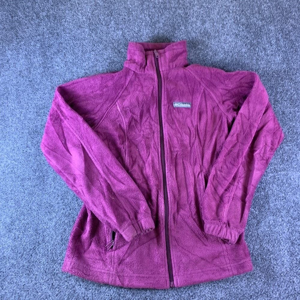 Columbia Sportswear Sawyer Rapids 2.0 Fleece Jacket Womens Small Purple Full Zip